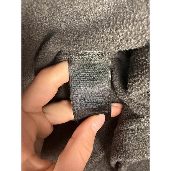 The North Face Agave Fleece Hoodie Jacket Full Zip Rabbit Gray Women's Size L - Picture 9 of 12